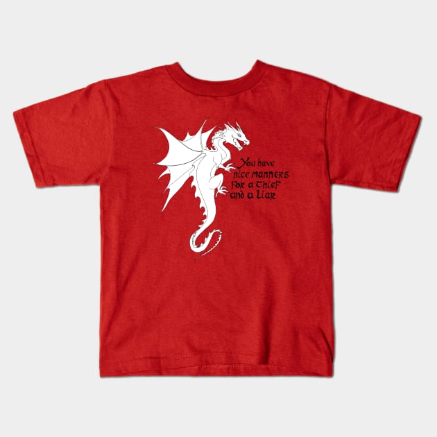 Smaug the dragon Kids T-Shirt by BjorksBrushworks